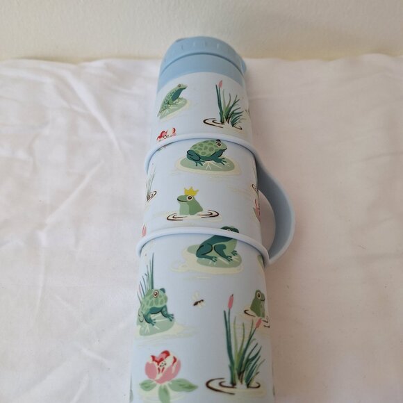 Cath Kidston blue frog themed water bottle - Picture 8 of 14